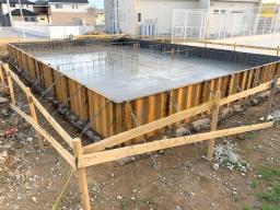 土間コンクリート打設